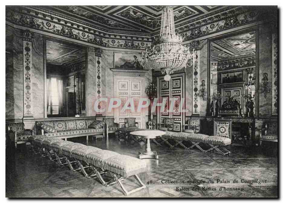 CPA Palais de Compiegne Salon des dames d'honneur