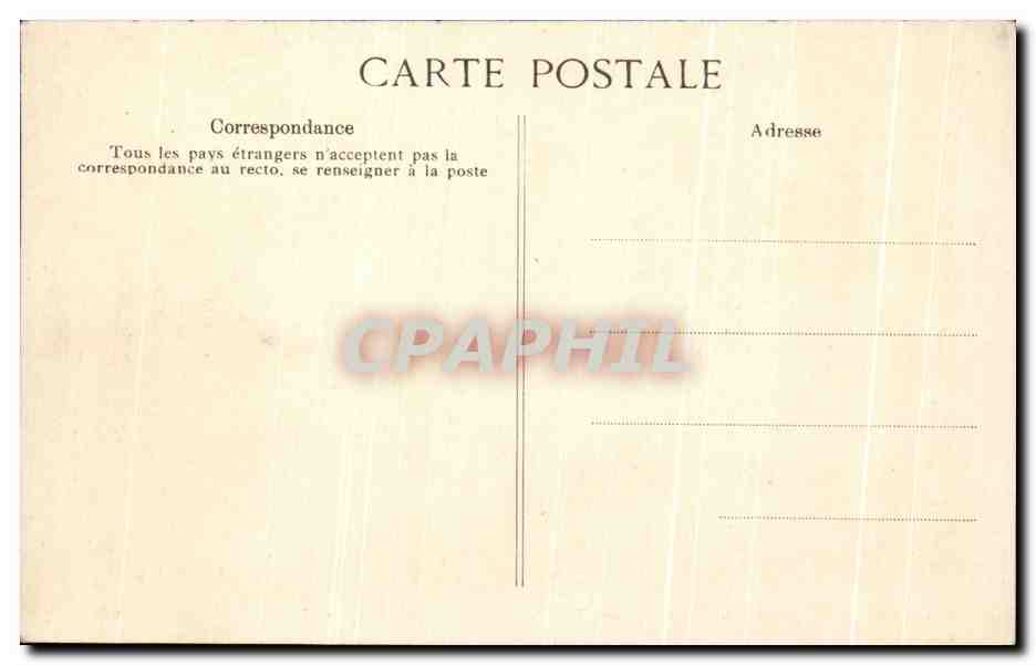 CPA CPalais de Compiegne Galerie des Tapisseries Chasse Tapisserie Flamande — Verso