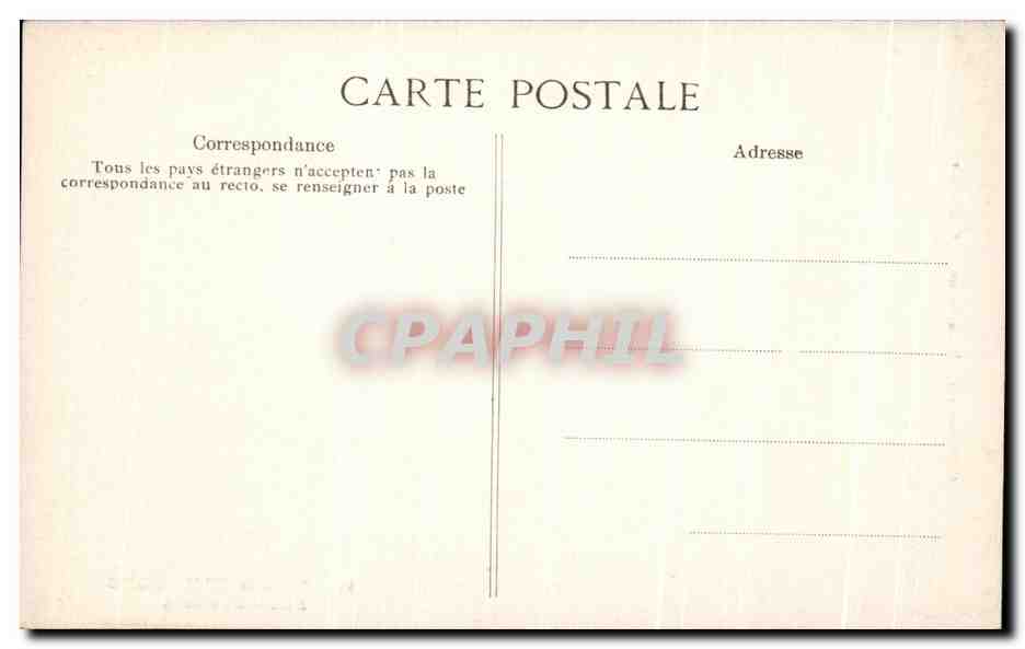 CPA Palais de Compiegne Salle des Colonnes — Verso