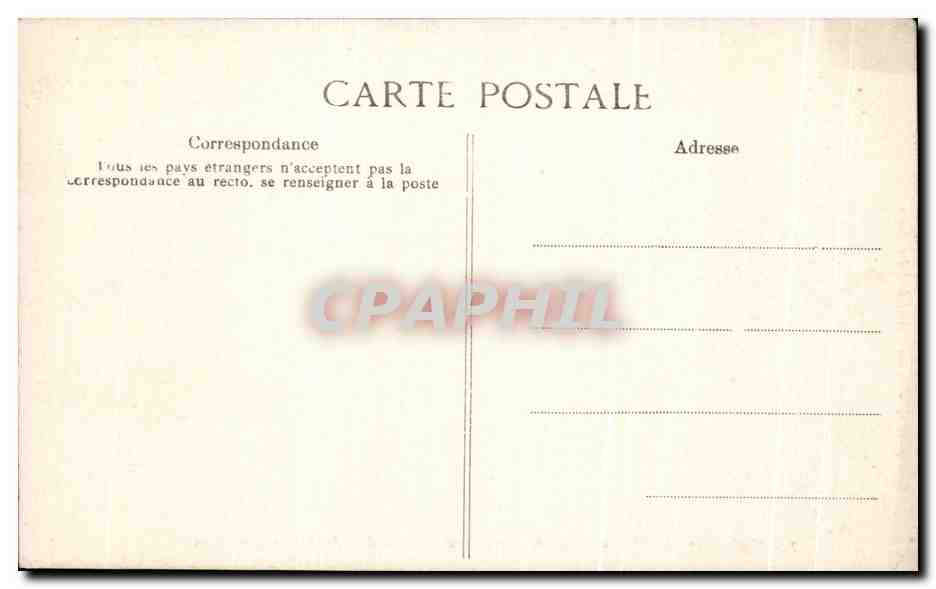 Chambre de Marie-Antoinette — Palais de Compiègne — Collection spéciale — n°74 — Verso
