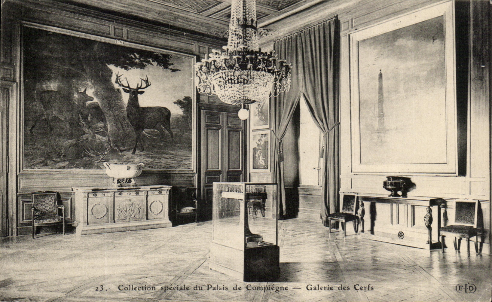 Galerie des Cerfs — Collection spéciale du Palais de Compiègne — Éditeur F.D.