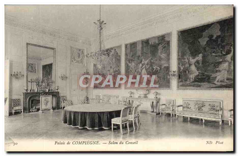 Palais de COMPIÈGNE — Salon du Conseil — ND Phot