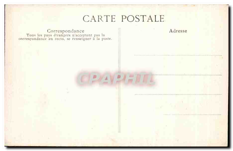 CPA Palais de Compiegne Salon des Huissiers — Verso