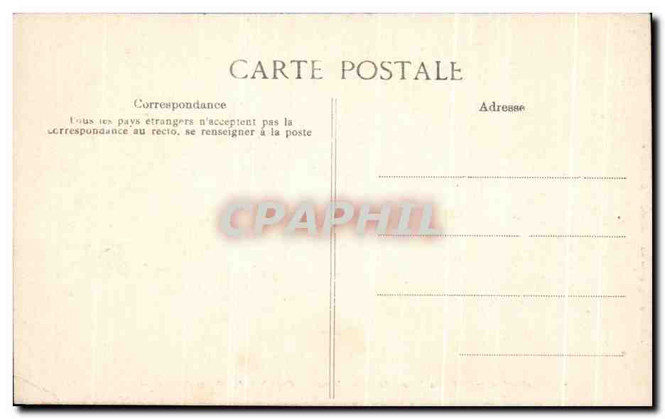 CPA Palais de Compiegne Chambre de Marie Antoinette — Verso