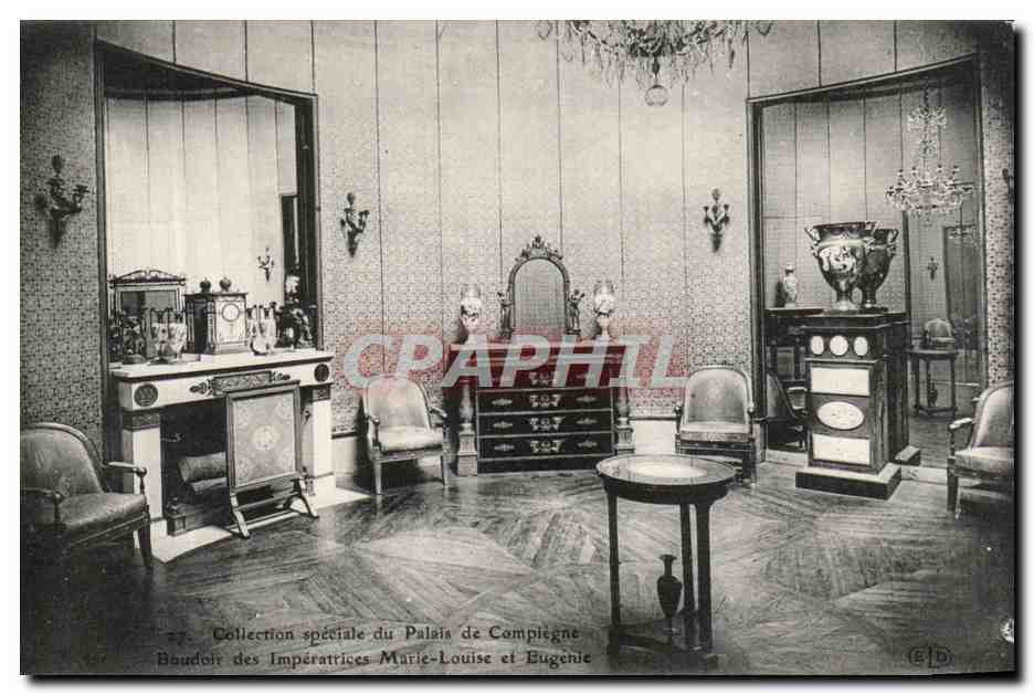 CPA Palais de Compiegne Boudoir des Inperatrices Marie Louise et Eugenie