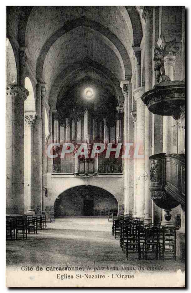 Église Saint-Nazaire - L'Orgue — Cité de Carcassonne, le plus beau joyau du monde