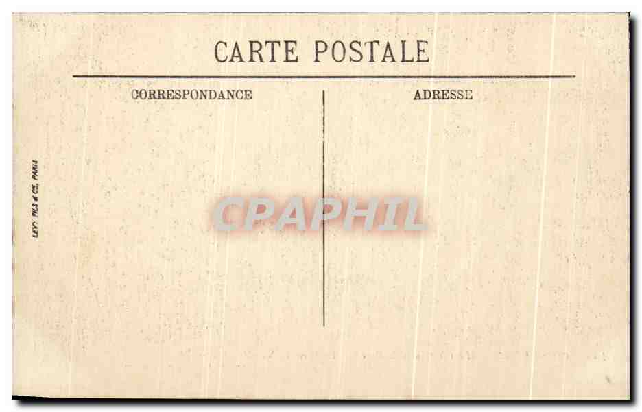 CPA Compiegne Le Chateau et le Parc Le Banc de Napoleon 1er — Verso