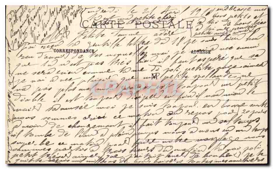 CPA La Grande Guerre Environs de Compiegne Parc d'Offemont Abris Construits pour les officiers de Zouaves Militaria — Rückseite