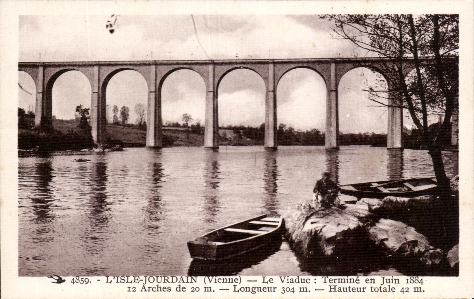 L'ISLE-JOURDAIN (Vienne) — Le Viaduc — Éditeur Vergraud n°4859