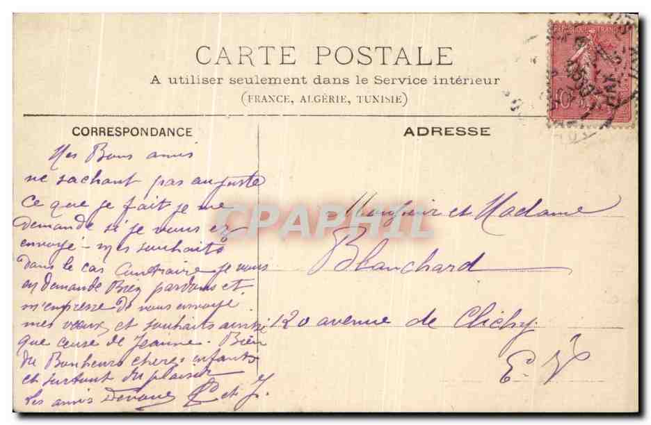CPA Reims La Gare Des Voyageurs — Verso