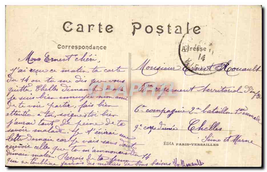 CPA Le Crime De Reims Un Des Bas Cotes Militaria — Reverso