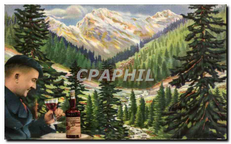 CPA Pour Votre Plairir Pour Votre Sante Buvez En Toute Saison Calcquesin Publicite