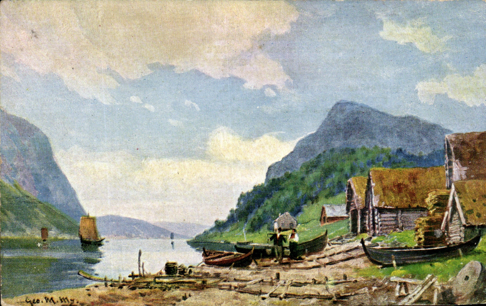 CPA Paysage petit port 