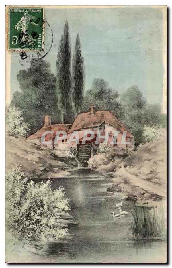 CPA Paysage Moulin au bord de l'eau 