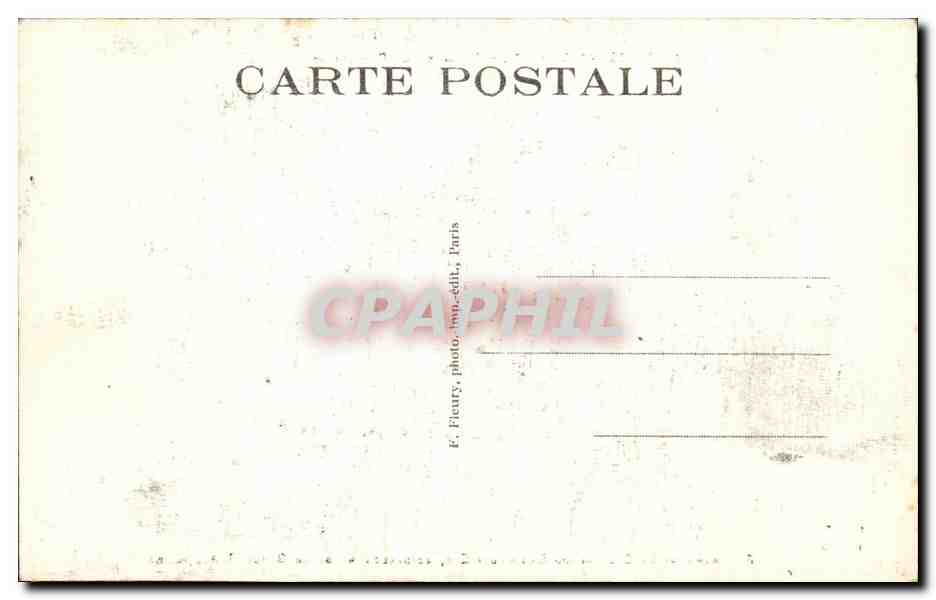 CPA Paris Place de la Republique Tramway — Rückseite