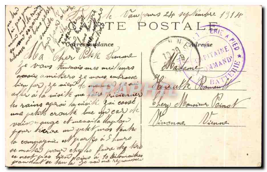 CPA Paris La Place de la Republique Tramway — Rückseite