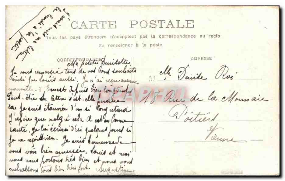 CPA Alfred de Musset Rien ne nous rend si grands Qu'une Grande Douleur Paris  — Rückseite