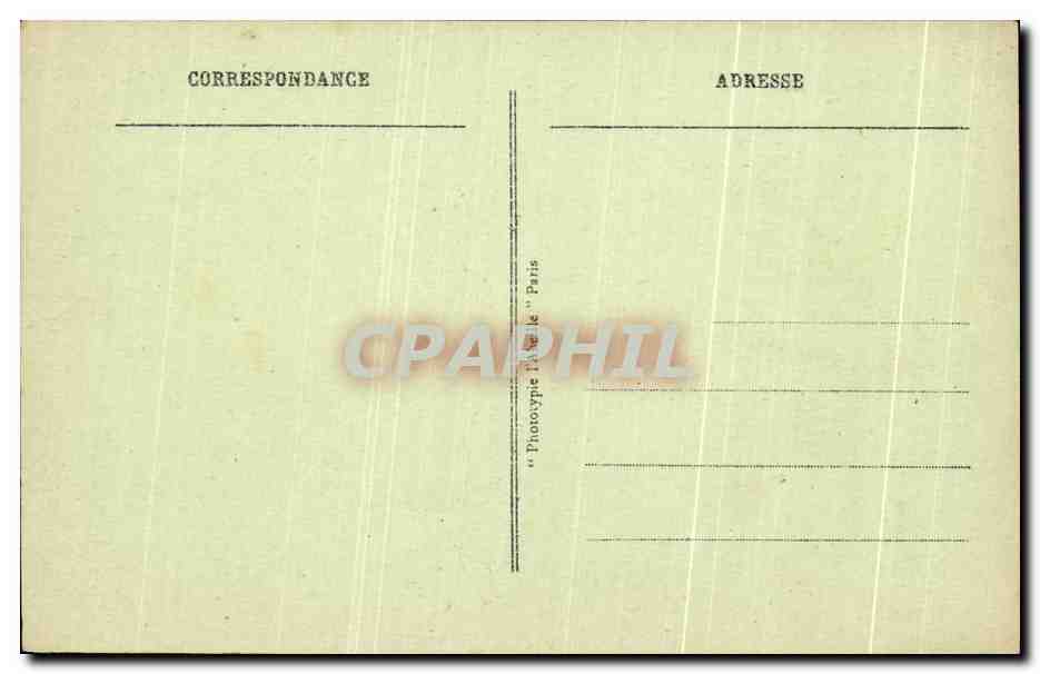 CPA Paris Place Clichy Credit Lyonnais Caleche Taxi — Rückseite