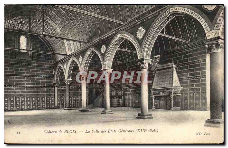 CPA Blois Le Chateau La Salle des Etats Generaux