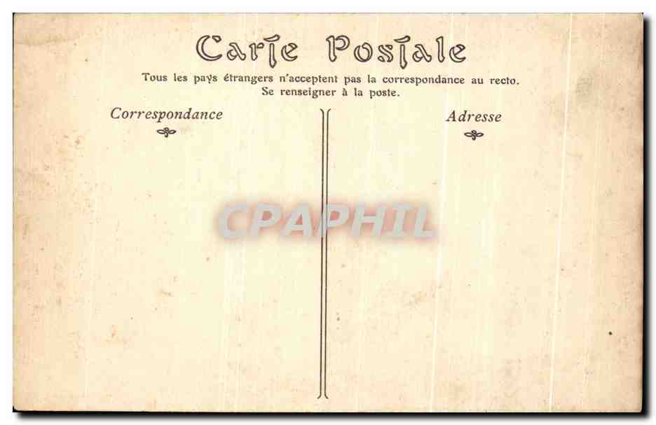 CPA Blois Le Chateau La Salle des Etats Generaux — Rückseite
