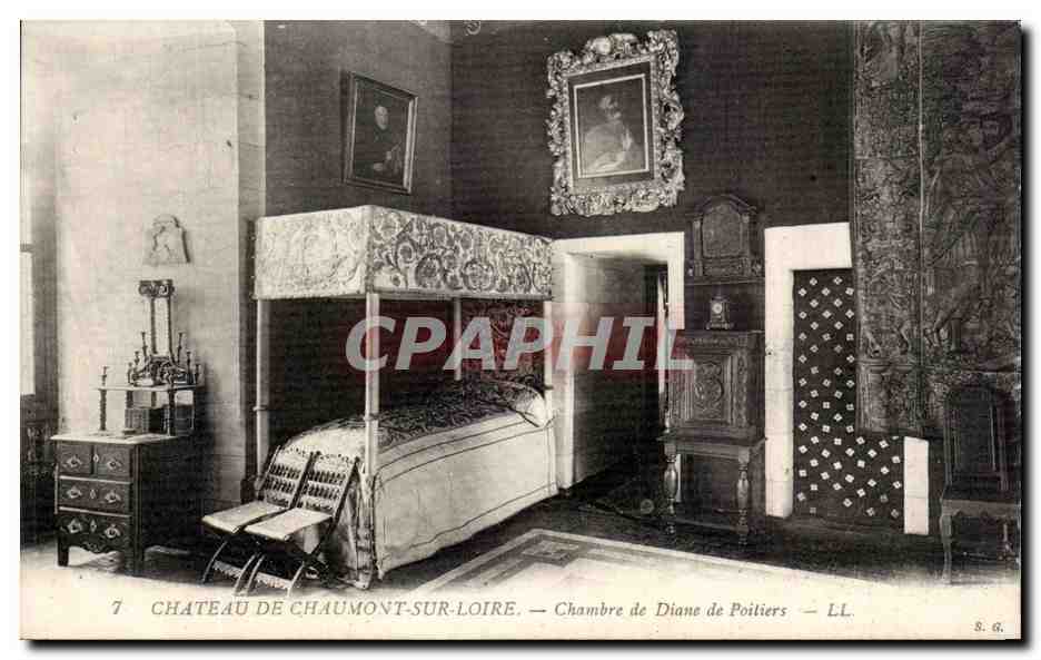 Château de Chaumont-sur-Loire — Chambre de Diane de Poitiers — LL