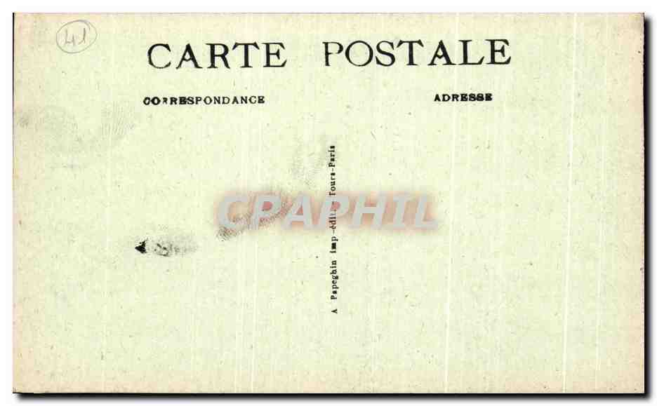 Chambord — Le Château, La Façade Midi prise dans l'intérieur de la Cour — A.P. n°33 — Reverso