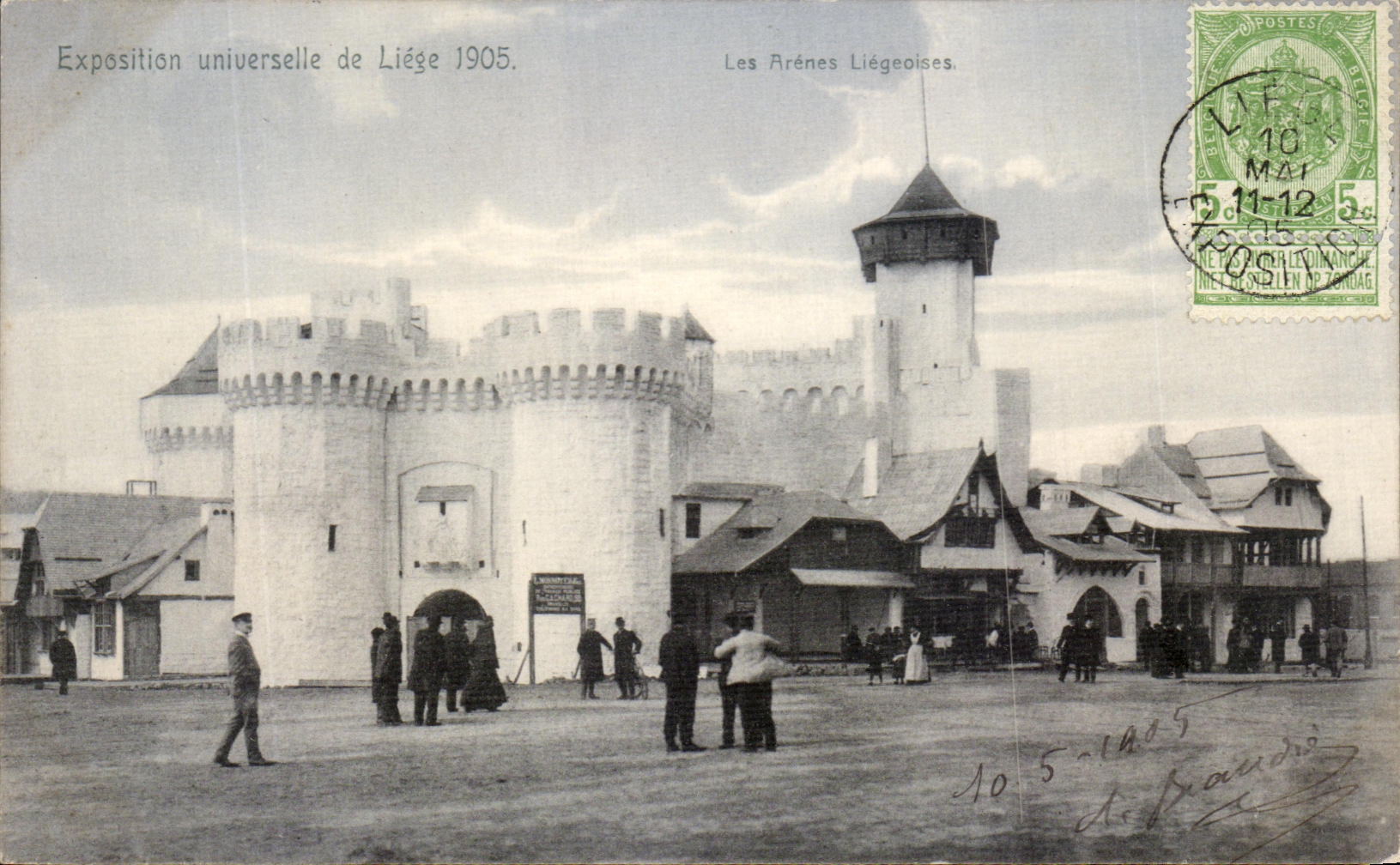 Les Arènes Liégeoises — Exposition universelle de Liège 1905 — Carte postale officielle