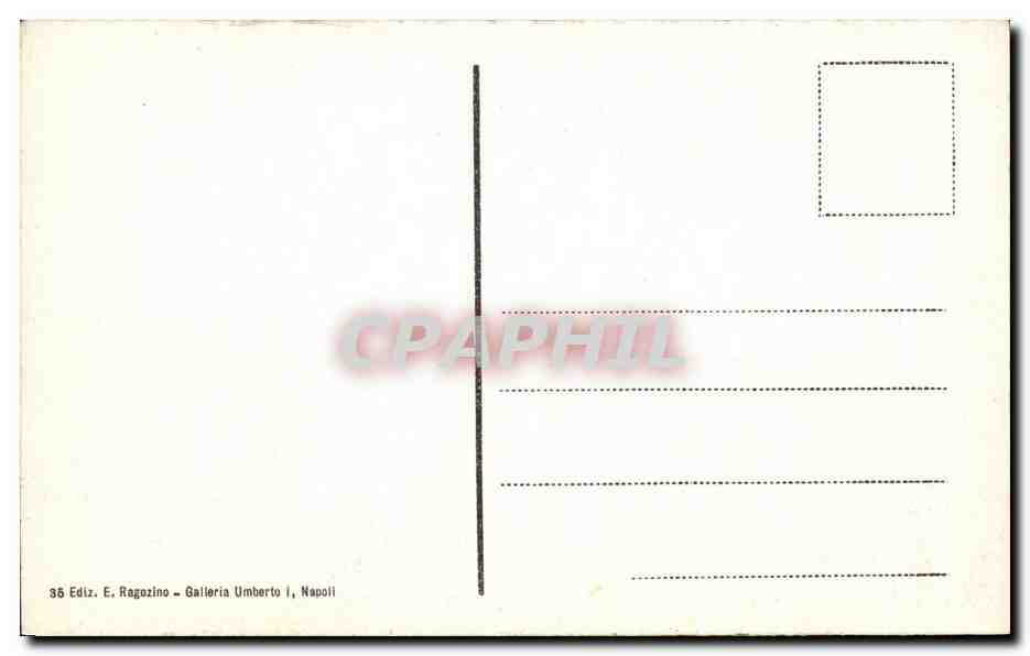 CPA Napoli Panorama Dal Vomero — Rückseite