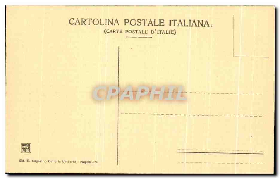 CPA Pompei Casa Del Poeta Tragico — Rückseite