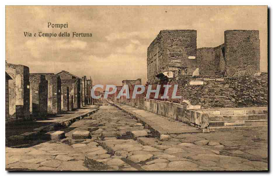 CPA Pompei Via E Tempio Della Fortuna