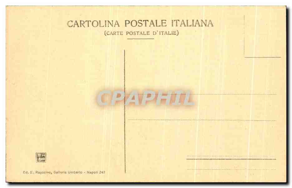 CPA Pompei Via E Tempio Della Fortuna — Rückseite