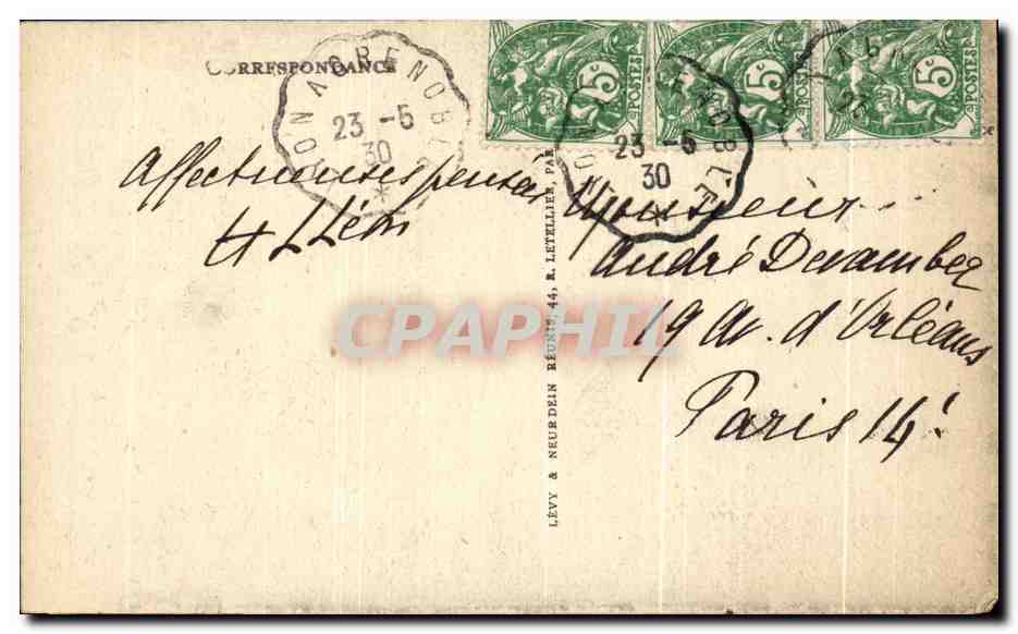 Aix-en-Provence — Hôtel d'Espagnet (17. Jahrhundert) — Verlag Tavelle — Rückseite