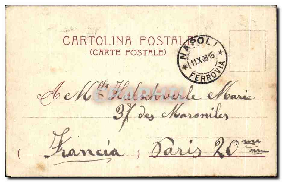CPA Torino Castello del Valentino sul po — Rückseite