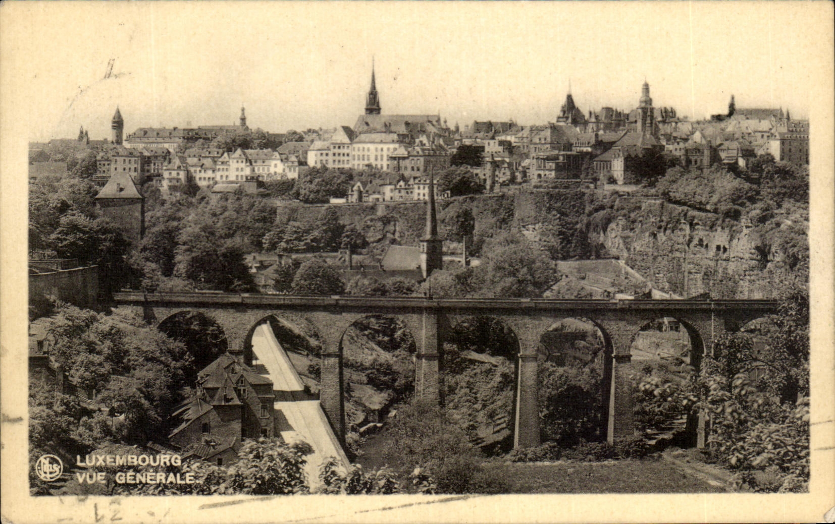 CPA Luxembourg Vue Generale