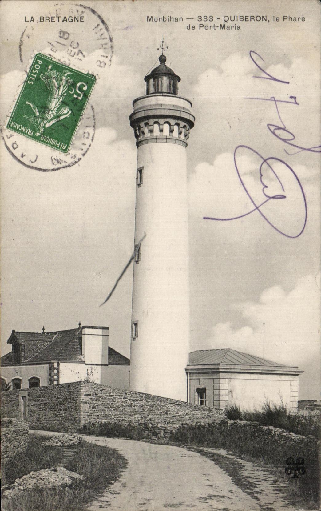 CPA La Bretagne Morbihan Quiberon le phare de Port Maria