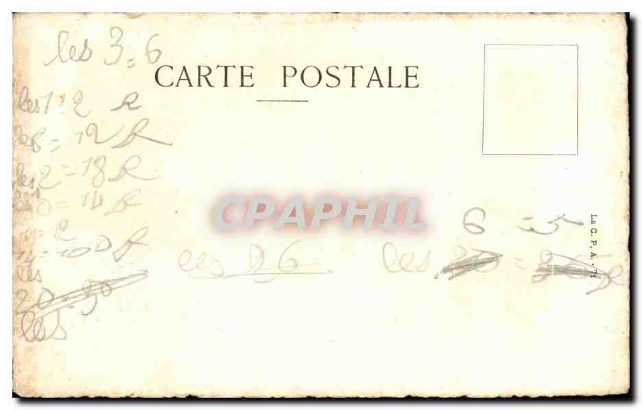 CPA Ancienne Guyenne Eglise Ste Eulalie et Caserne St Raphael Bordeaux — Verso