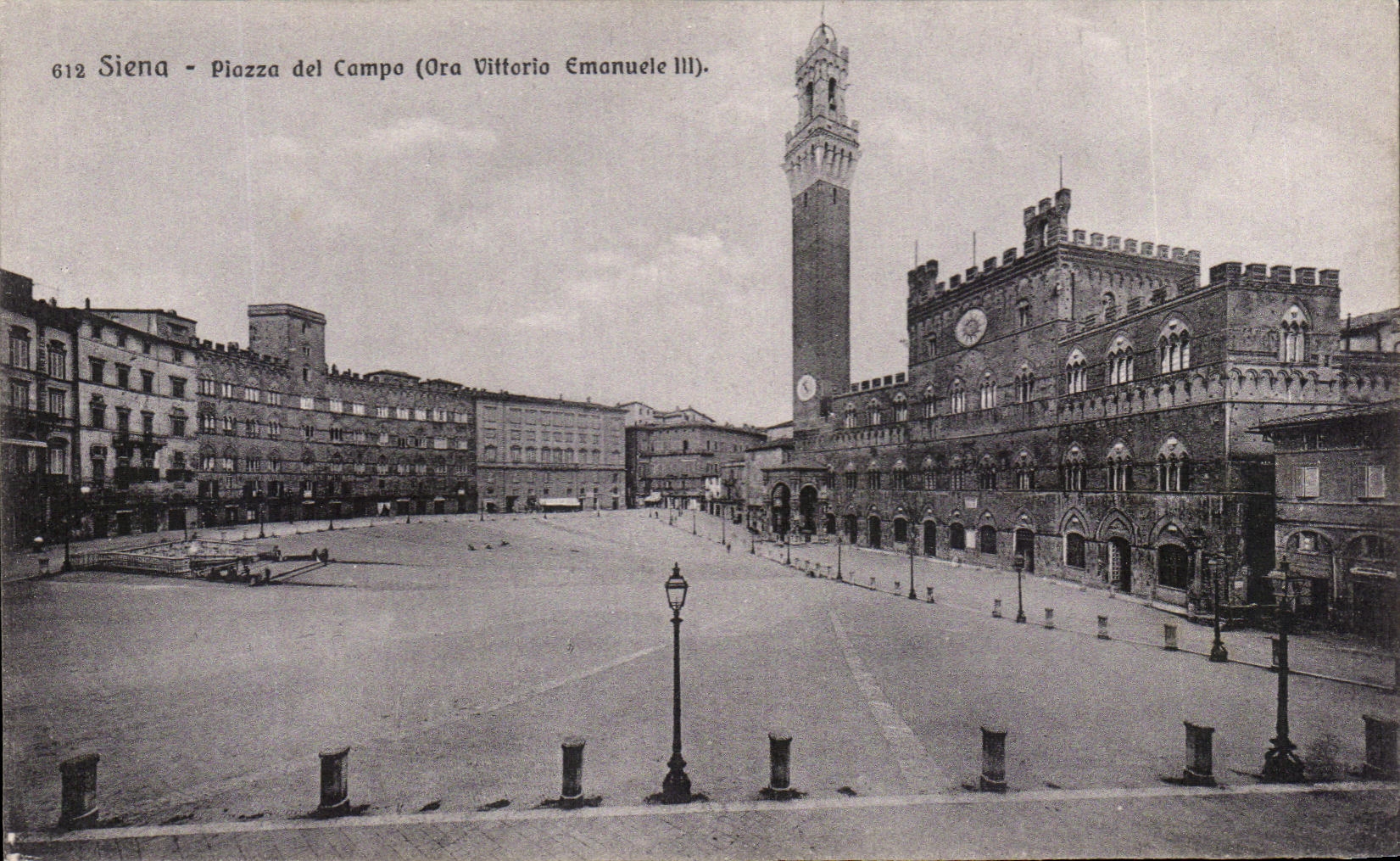 CPA Siena Piazza del Campo Ora Vittorio Emanuele III