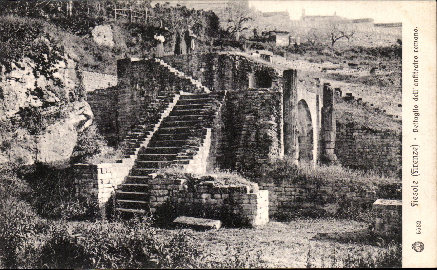 CPA Fiesole Dettaglio dell Anfiteatro romano