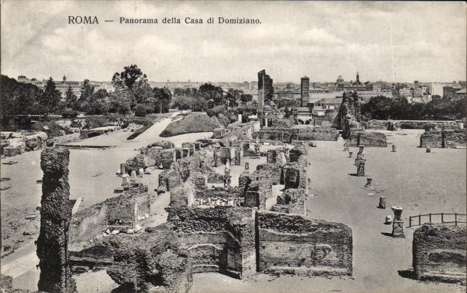 CPA Roma Panorama della Casa di Domiziano