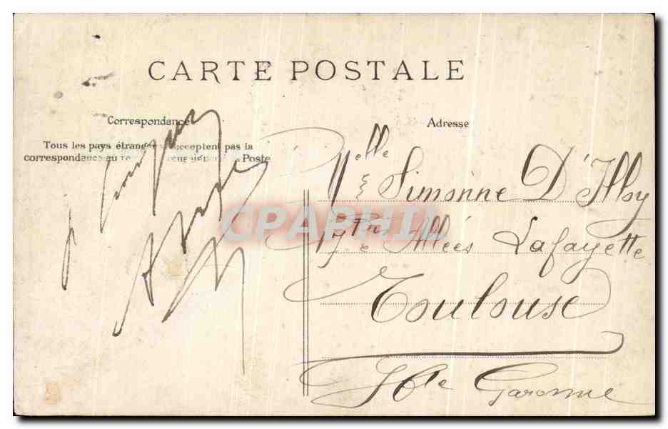 CPA Paris Bois de Boulogne Etang du Chateau de Longchamp — Verso