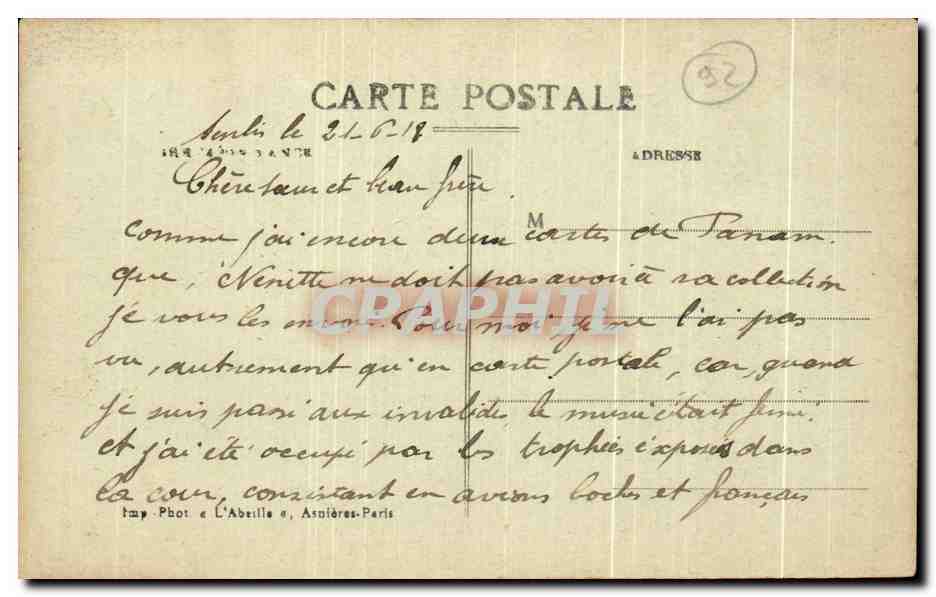 París — Bois de Boulogne — La Grande Cascade — L'Abeille, n°7 — Reverso