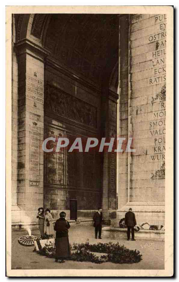 CPA Paris En Flanant Tombe du Soldat Inconnu Arc de TRiomphe 