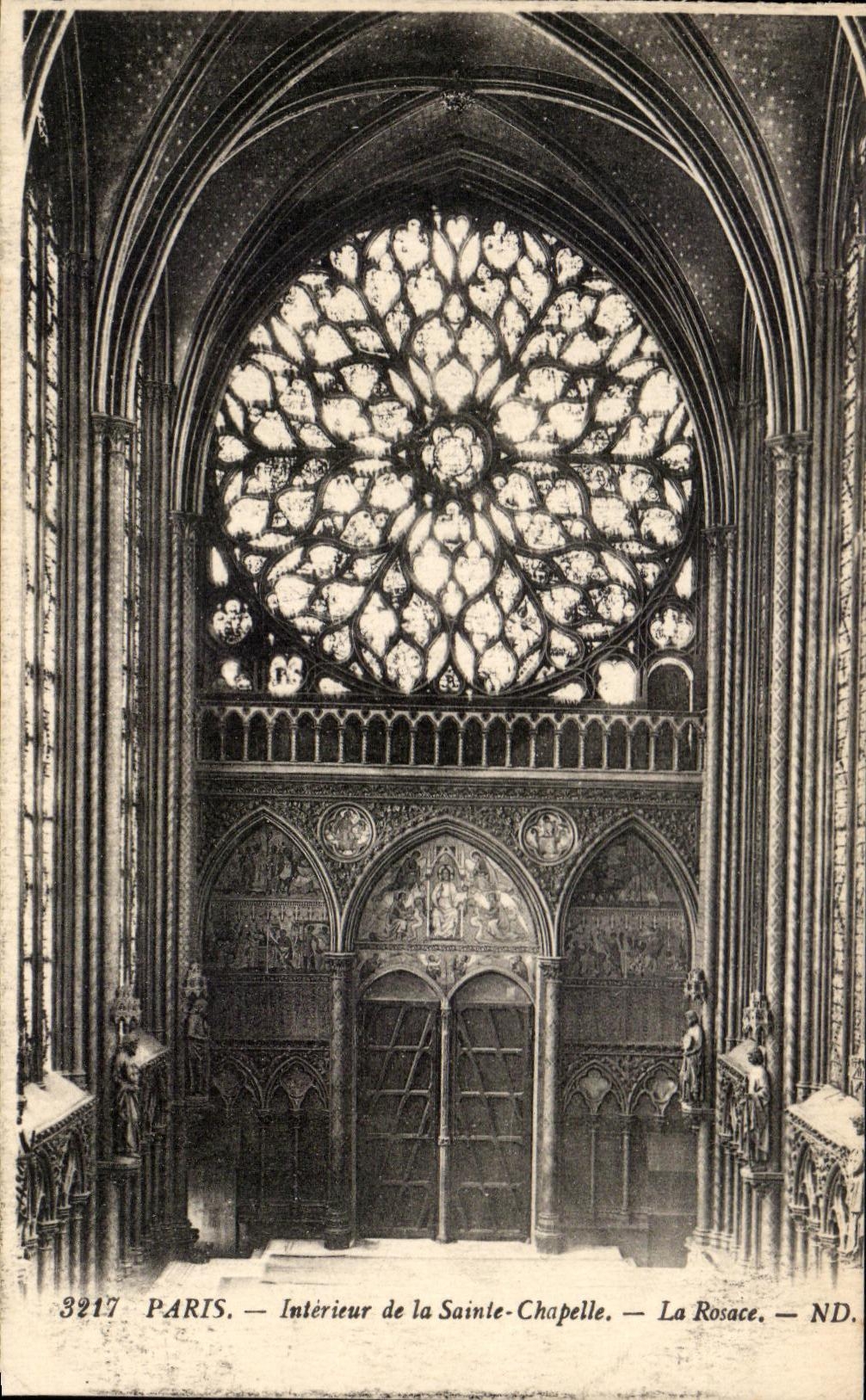 CPA Paris Interieur De La Sainte Chapelle La Rosace
