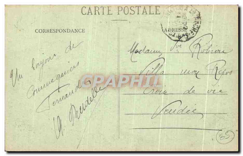 Menhir de Commequiers — Les Pierres Folles — Fra Bally, éditeur — Reverso