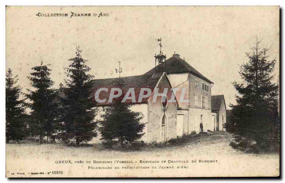 Greux, près de Dommery (Vosges) — Ermitage et chapelle de Bermont — Collection Jeanne d'Arc, N°10895