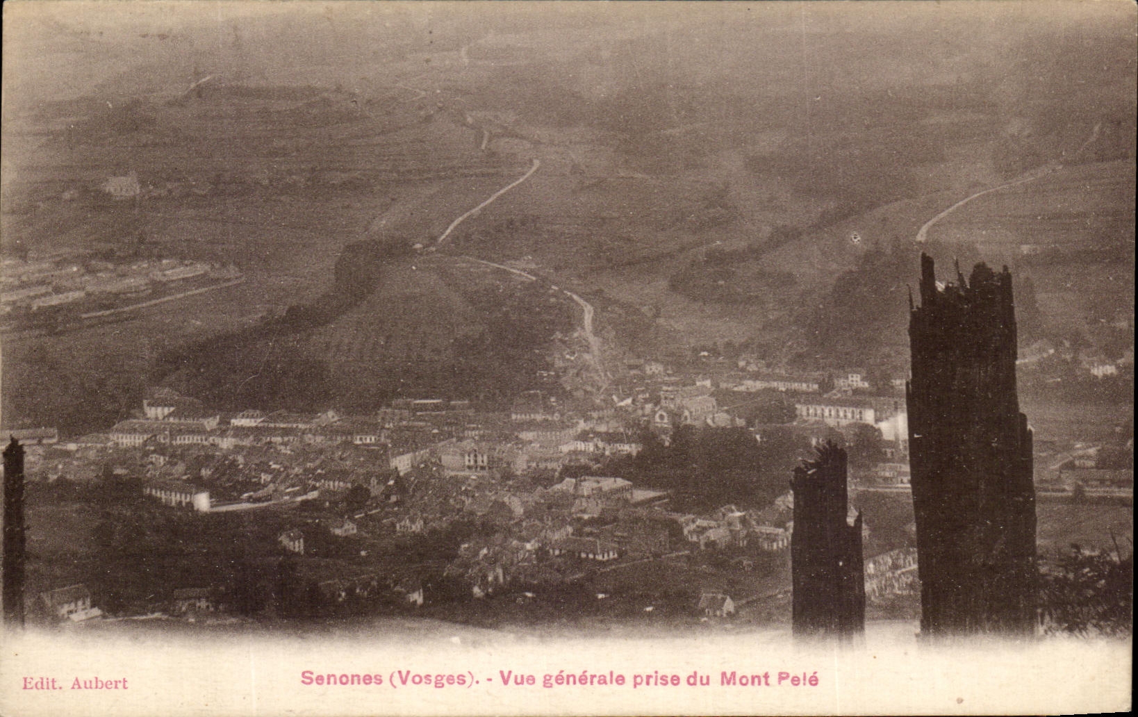 CPA Senones Vue Generale Prise Du Mont Pele