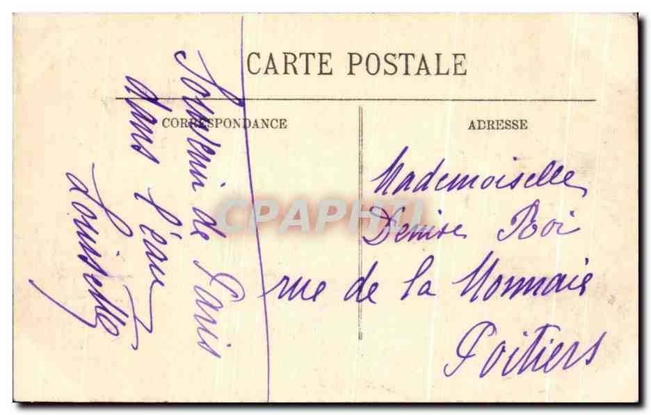 CPA Inondations De Paris La Rue De Lille Janvier 1910 — Rückseite