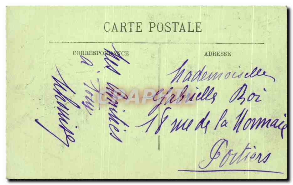 Überschwemmungen in Paris — Januar 1910. — Die Gare des Invalides. — LL. — Rückseite