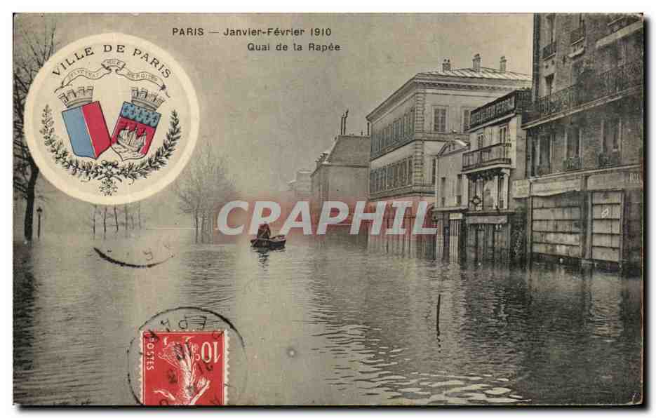 Paris — Janvier-Février 1910 — Quai de la Rapée — Ville de Paris
