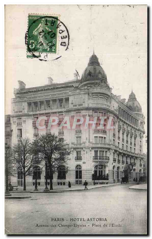 CPA Paris Hotel Astoria Avenue Des Champs Elysees Place De l'Etoile